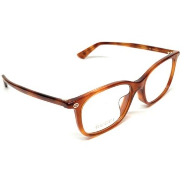 Gucci Women's Light Havana Square Eyeglasses! - Picture 3 of 4